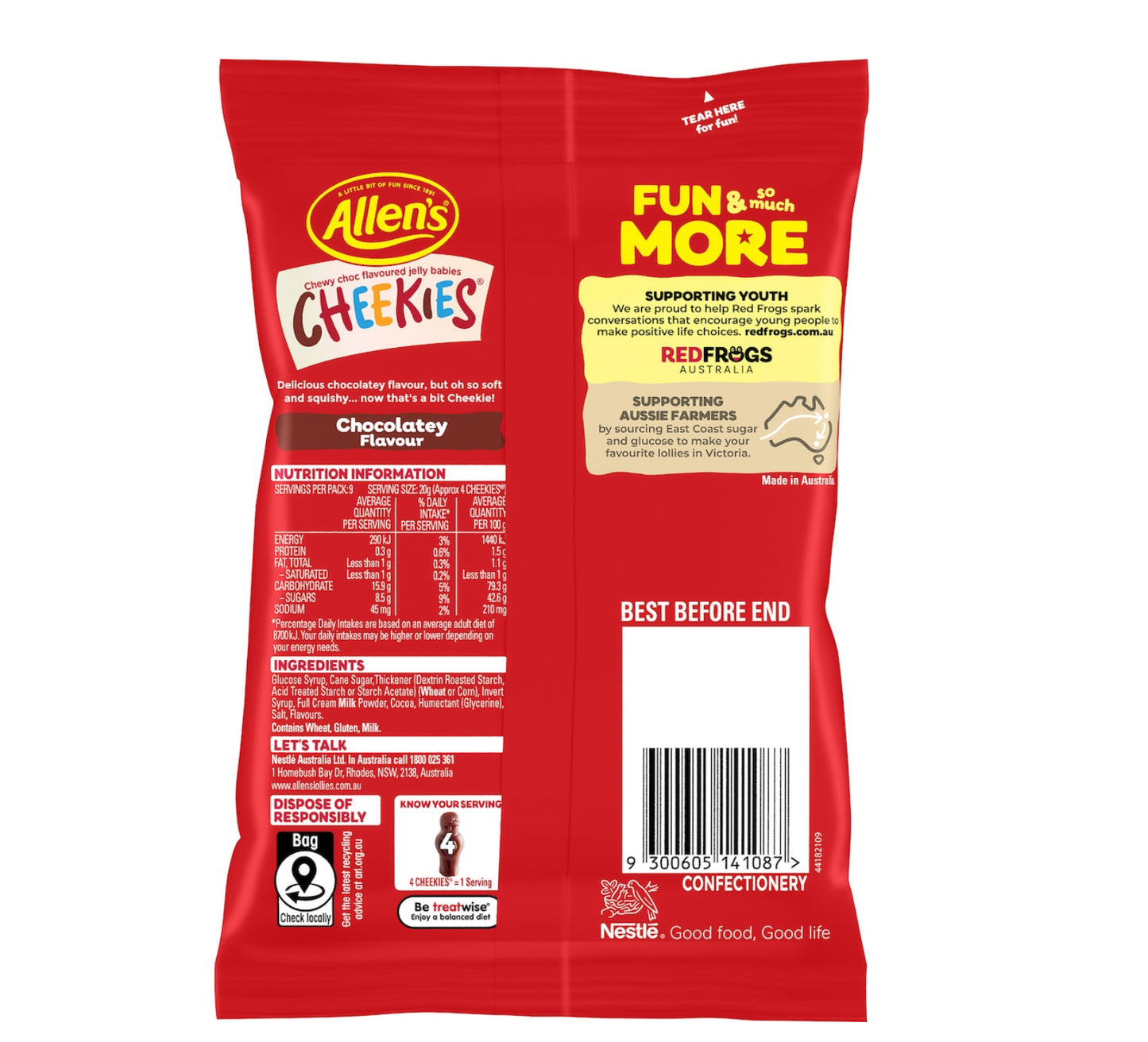 Allen’s cheekies 190g