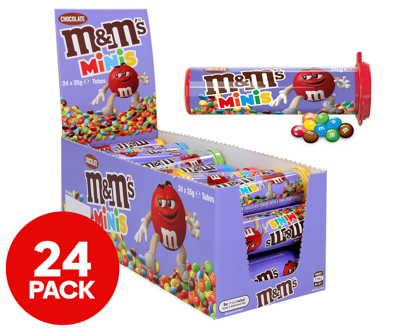 24 pack M&M’s minis